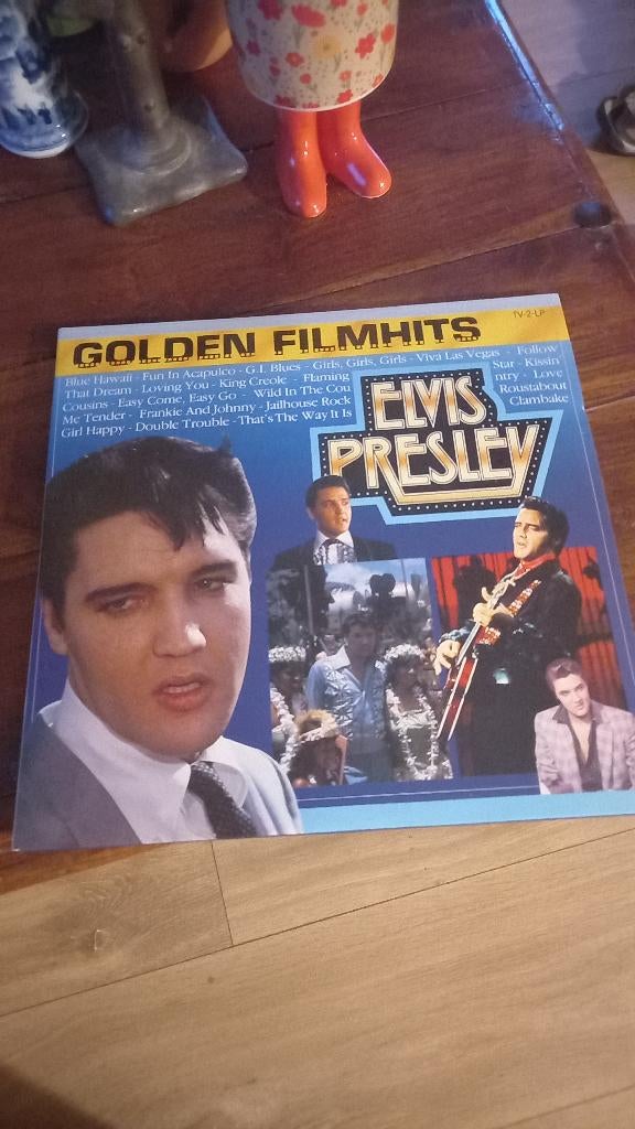 vinyl 33T elvis presley "golden film hits" 2 vinyles, Enlèvement, Comme neuf, Pop rock