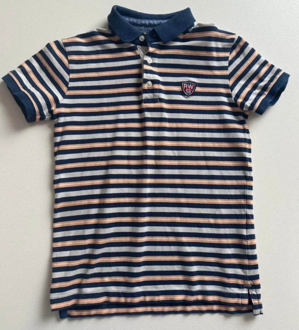 Gestreepte polo jongen - River Woods - 10 jaar, Kinderen en Baby's, Kinderkleding | Maat 140, Ophalen of Verzenden, Zo goed als nieuw