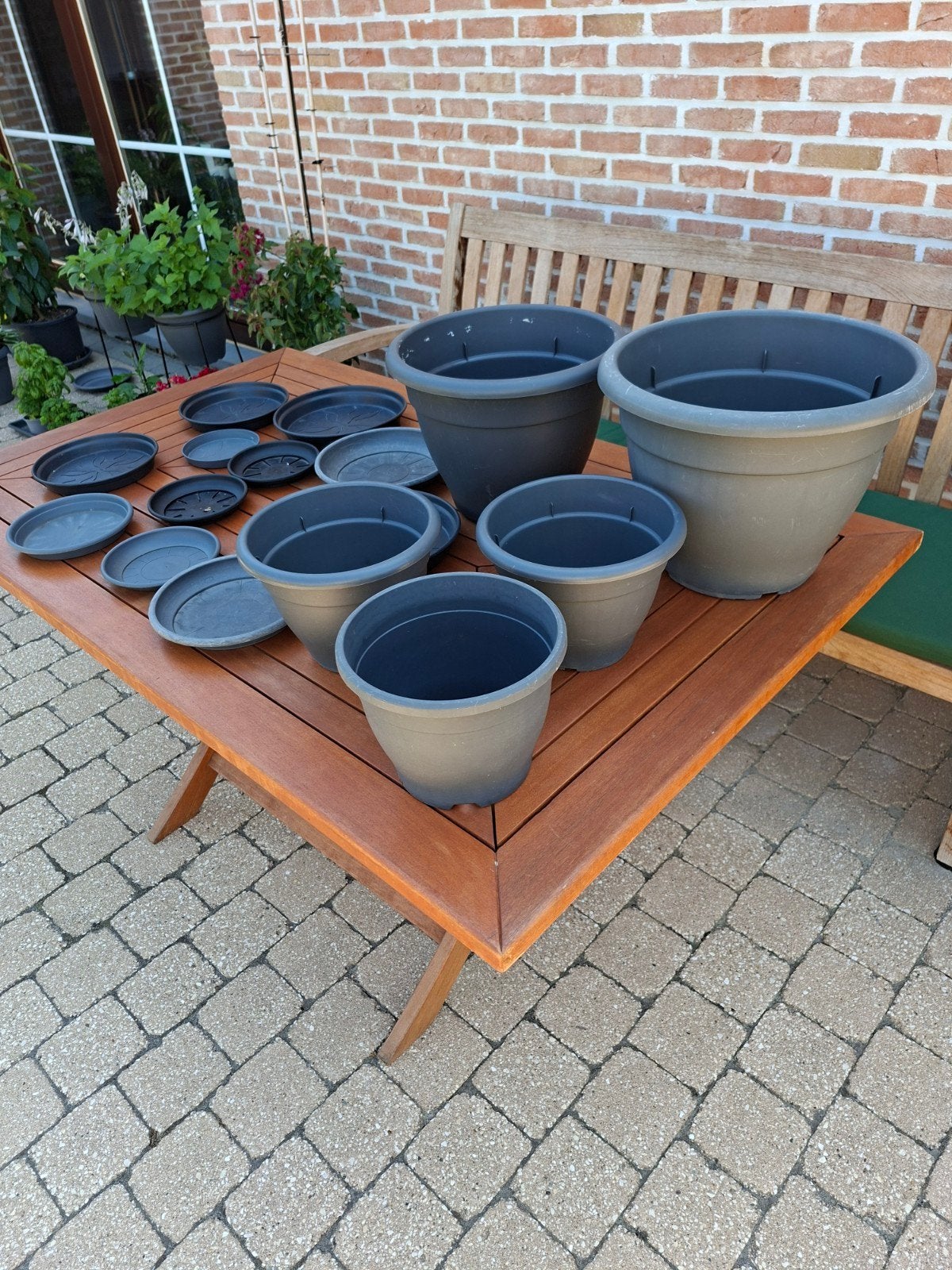 bloempotten in kunststof, Tuin en Terras, Bloempotten, Ophalen