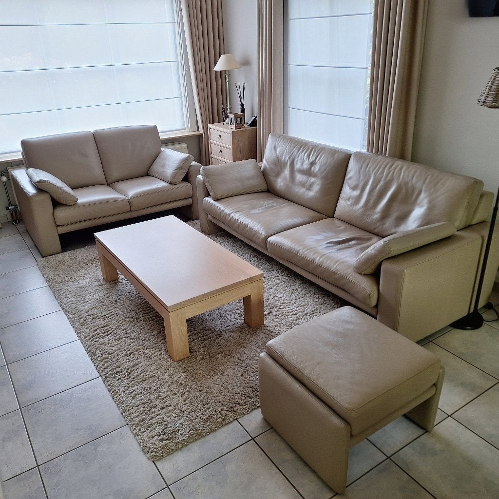 Salon, Maison & Meubles, Canapés | Coins salons complets, Enlèvement, Utilisé, Cuir, Klassiek