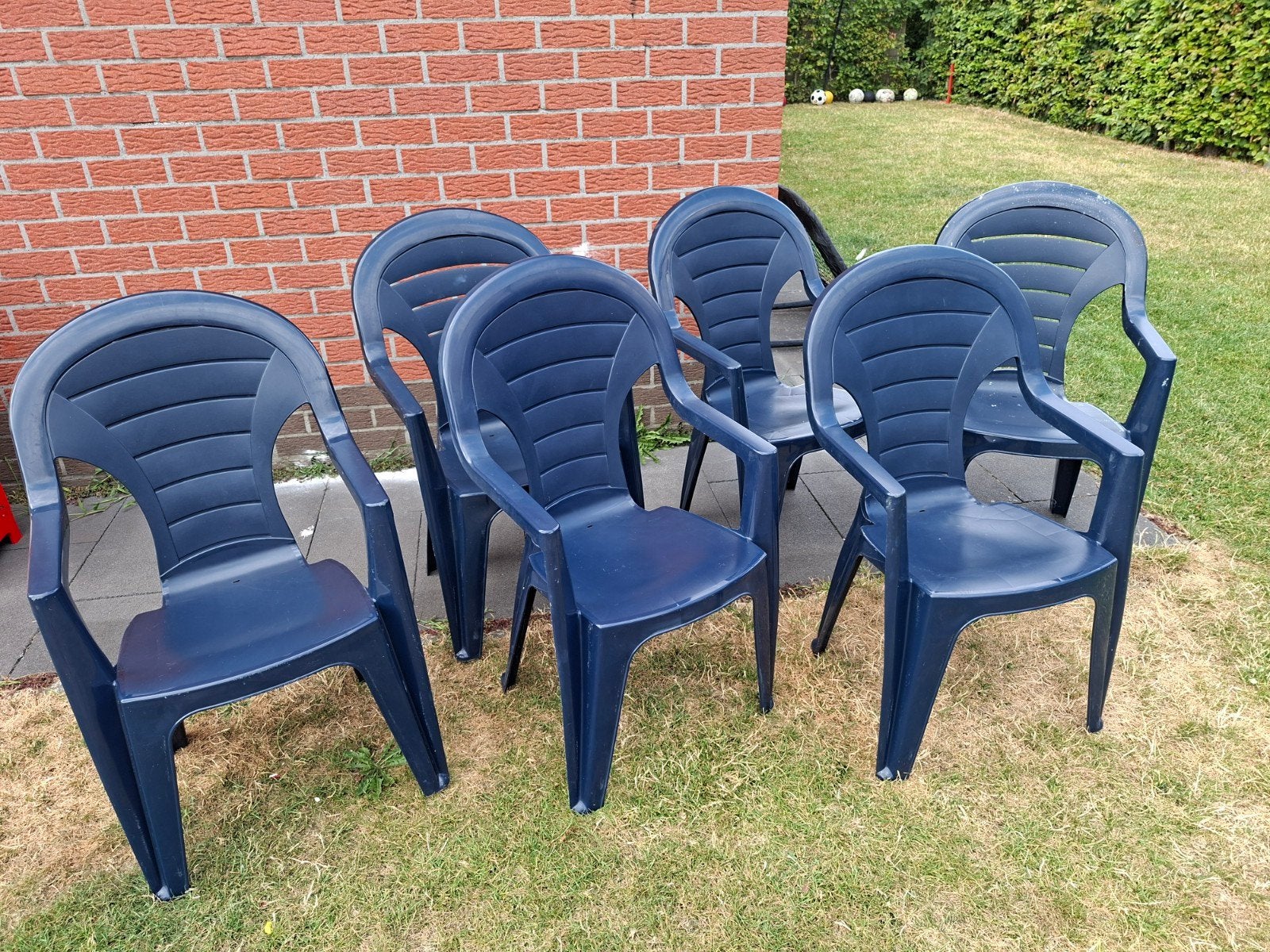 Tuinstoelen, Ophalen, Gebruikt, Plastic, Stapelbaar