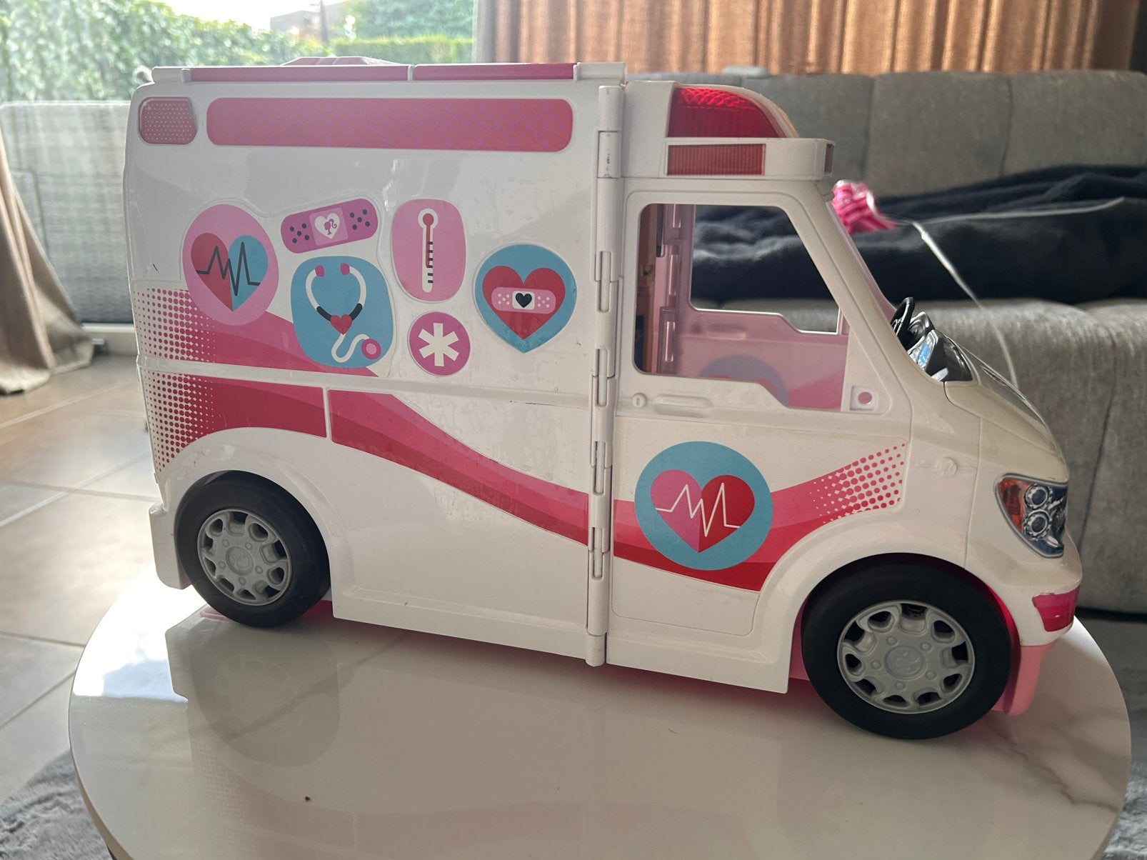 Barbie Ambulance speelset, Ophalen, Gebruikt