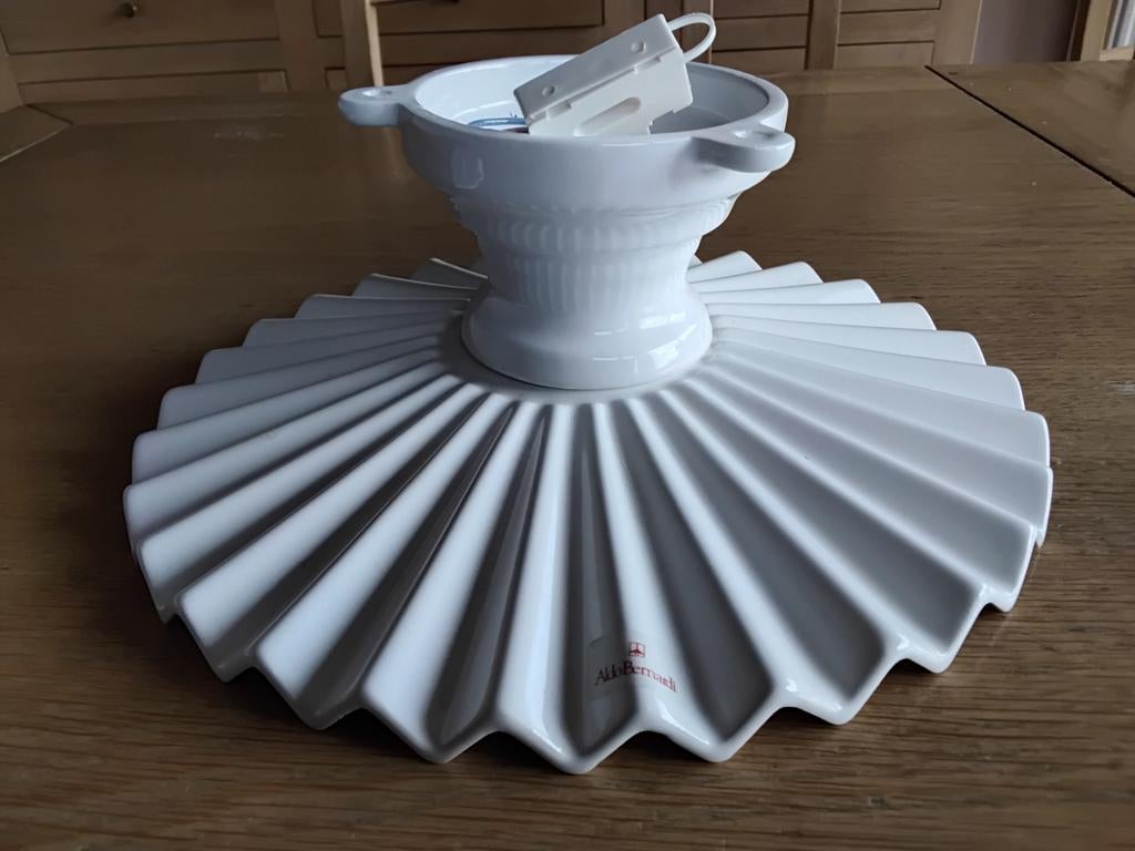 Plafondlamp in porselein, Aldo Bernardi, Ophalen