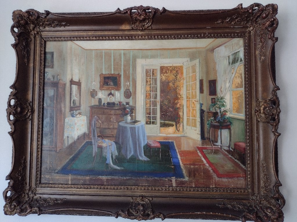 Grand tableau ancien 1,28 m x 1,02 m - CONVENEZ SUR LE PRIX, Antiquités & Art, Art | Peinture | Classique, Autres sujets, Enlèvement