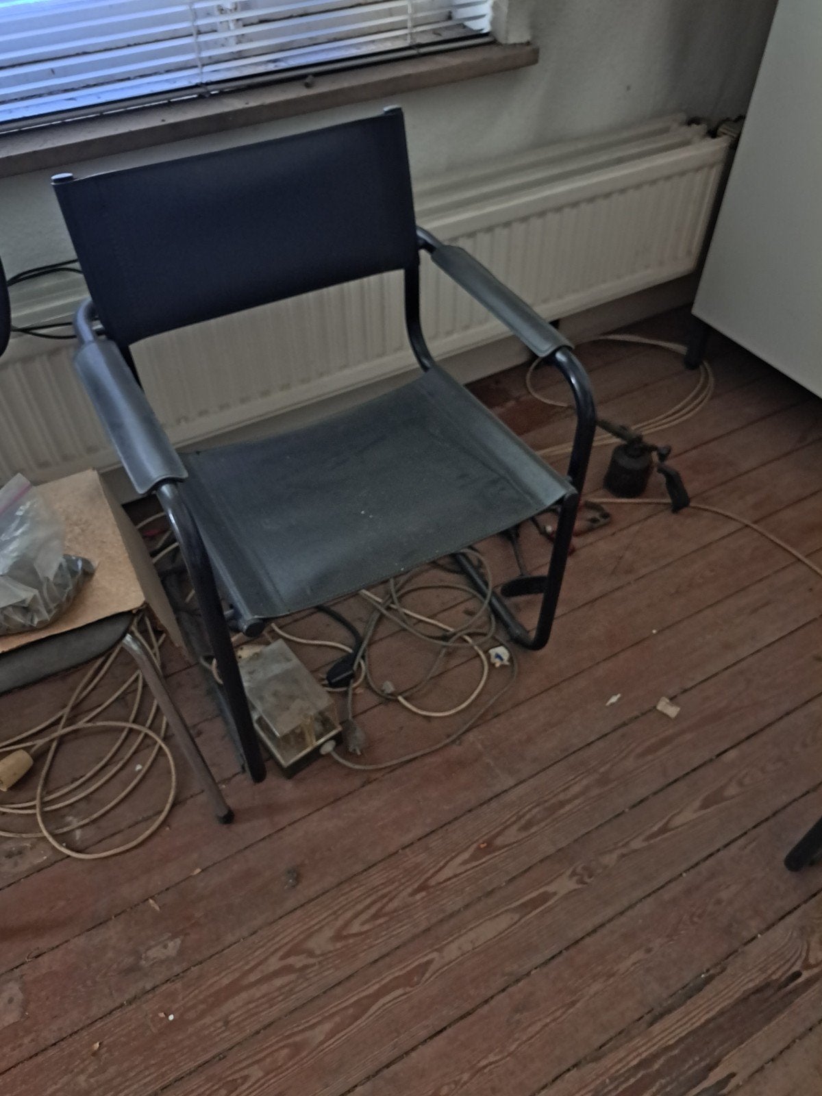 lot de 2 chaises vintage, Maison & Meubles, Enlèvement, Cuir, Deux