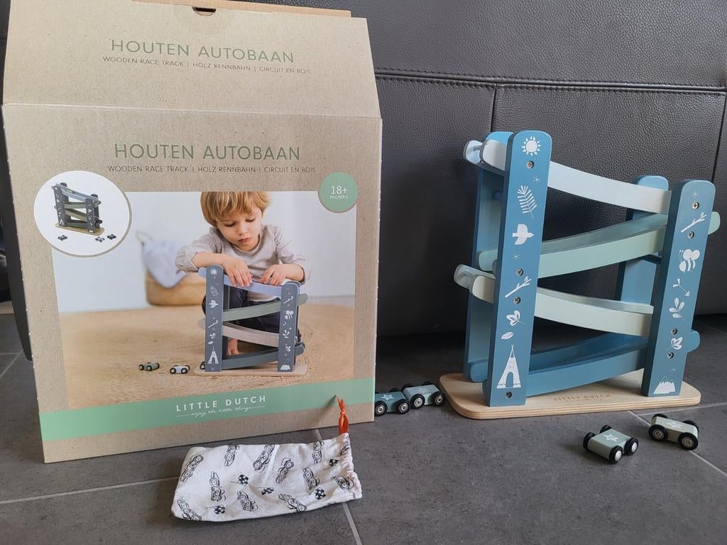 Houten autobaan Little Dutch, Kinderen en Baby's, Ophalen, Zo goed als nieuw, Overige typen