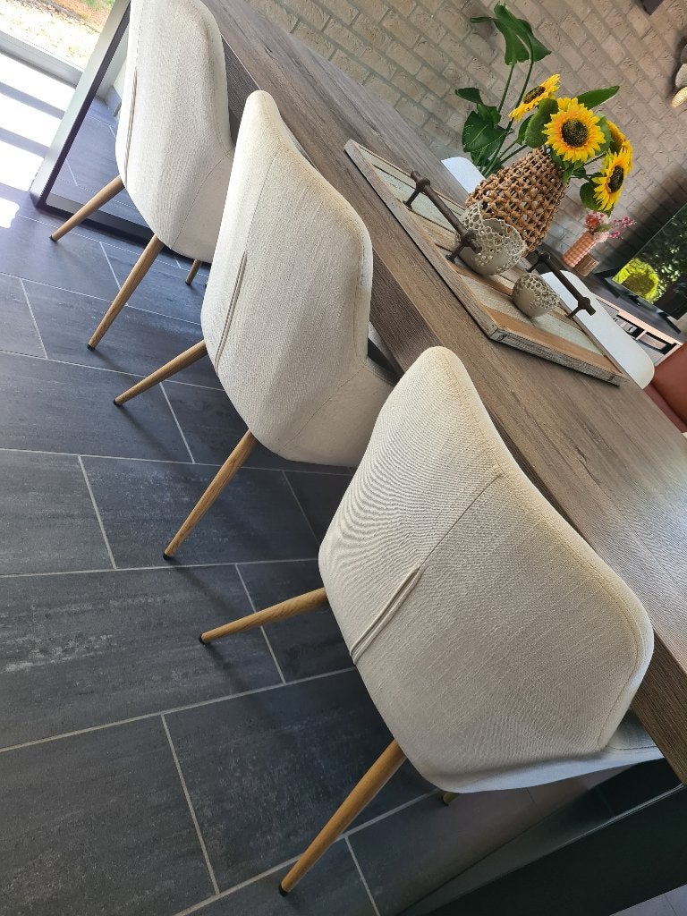Eetkamer(6)-keukenstoelen(4), Ophalen, Overige kleuren, Zo goed als nieuw, Vijf, Zes of meer stoelen