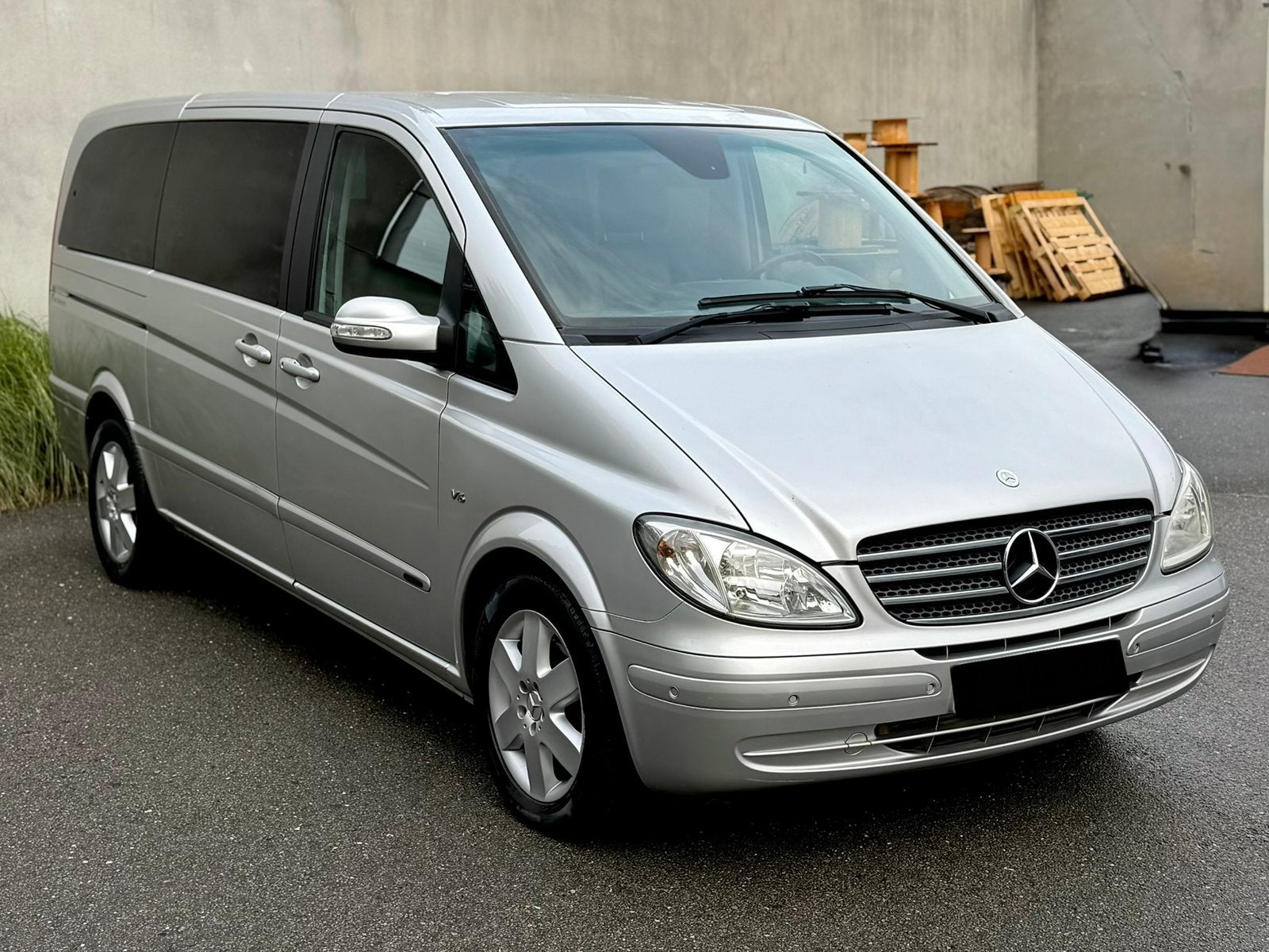 Mercedes Viano 3.0cdi V6 - 204 pk Automaat-Dubbel cabine, Auto's, Automaat, Zwart, Leder, Bedrijf