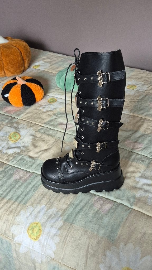 laarzen gothic maat 40(opgelet kleine maten), Enlèvement, Bottes hautes, Noir, Neuf