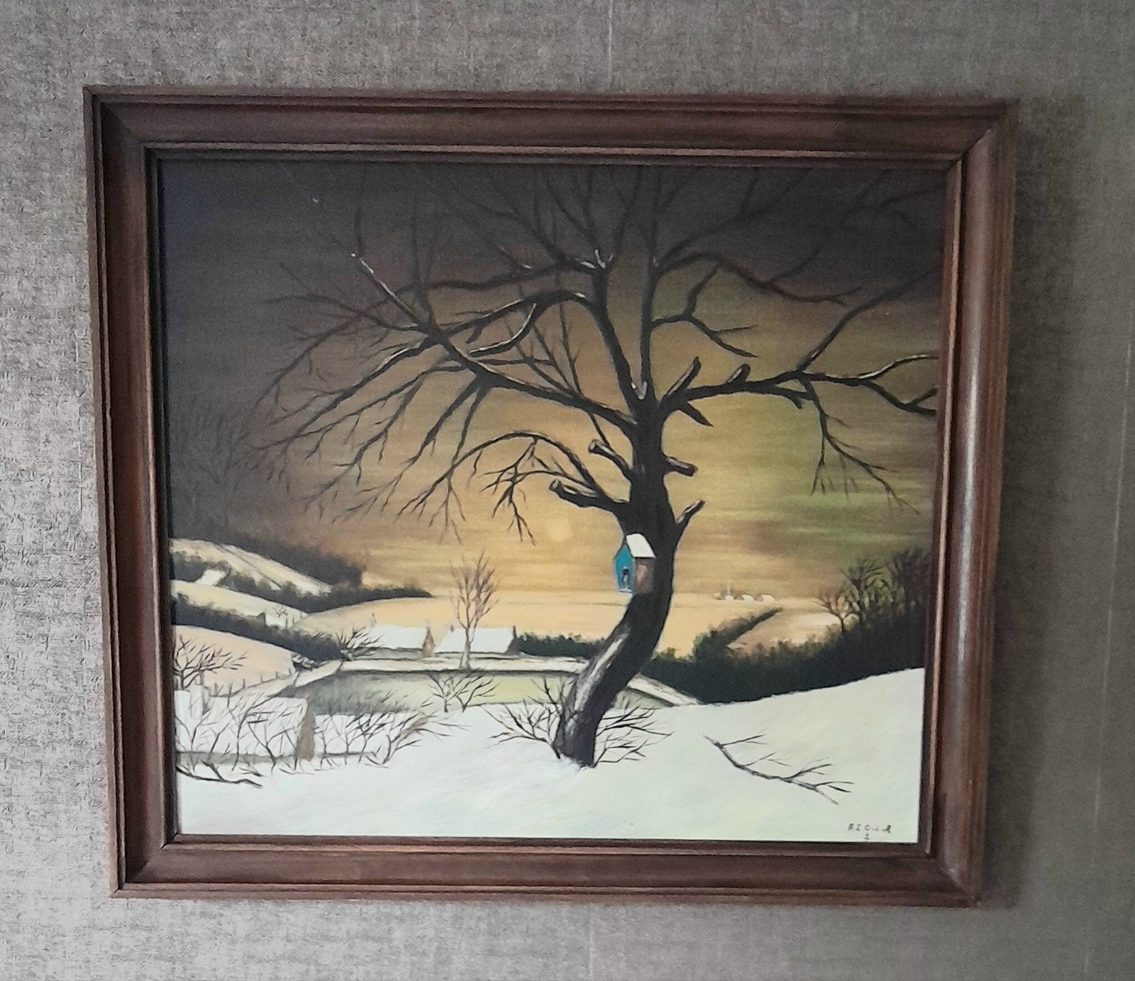 OFFREZ UNE PEINTURE, UN PAYSAGE, VENEZ CHERCHER VOUS-MÊME, Signé, Paysage, Enlèvement, Toile