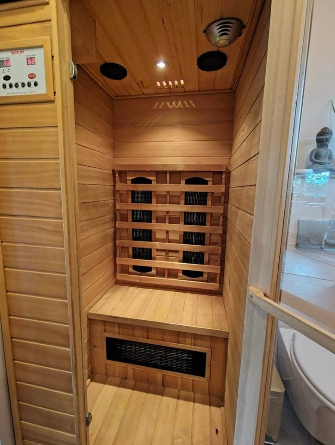 Infraroodsauna / infraroodcabine voor 1 persoon, Sport en Fitness, Sauna, Ophalen, Zo goed als nieuw, Infrarood, Complete sauna