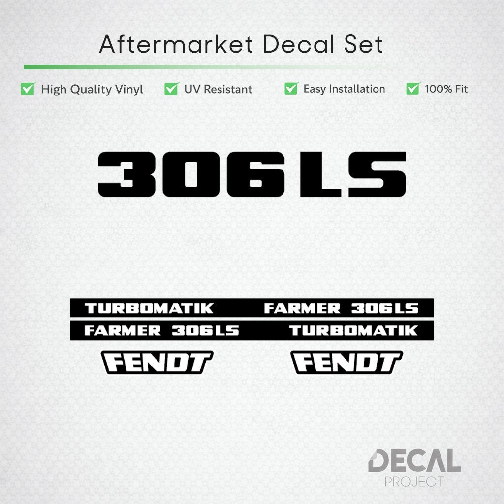 Vervangende Stickers Fendt 306 - 308, Verzenden