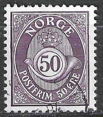 Norvège 1910/1920 - Yvert 82 - Chiffre en ovale - 50 o (ST), Envoi, Norvège, Affranchi