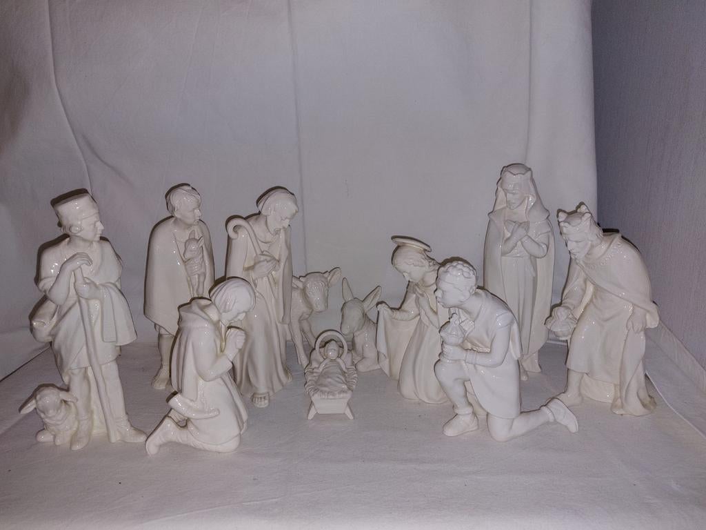 Glanzend witte kerstgroep HX306 Goebel zonder kerststal, Diversen, Ophalen of Verzenden