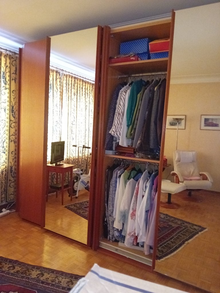 dressing, Maison & Meubles, 200 cm ou plus, Chic/merisier, Comme neuf, Enlèvement