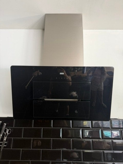 Dampkap  te koop, Elektronische apparatuur, Ophalen, Zo goed als nieuw, 400 tot 600 m³ per uur, Vrijstaand