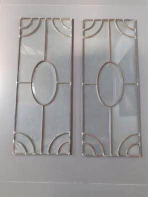 Glasramen antieke kast, Antiek en Kunst, Ophalen