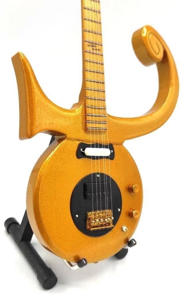 Miniatuurreplica Love Symbol gitaar Goud - Prince, Muziek en Instrumenten, Ophalen of Verzenden, Nieuw, Akoestische gitaar