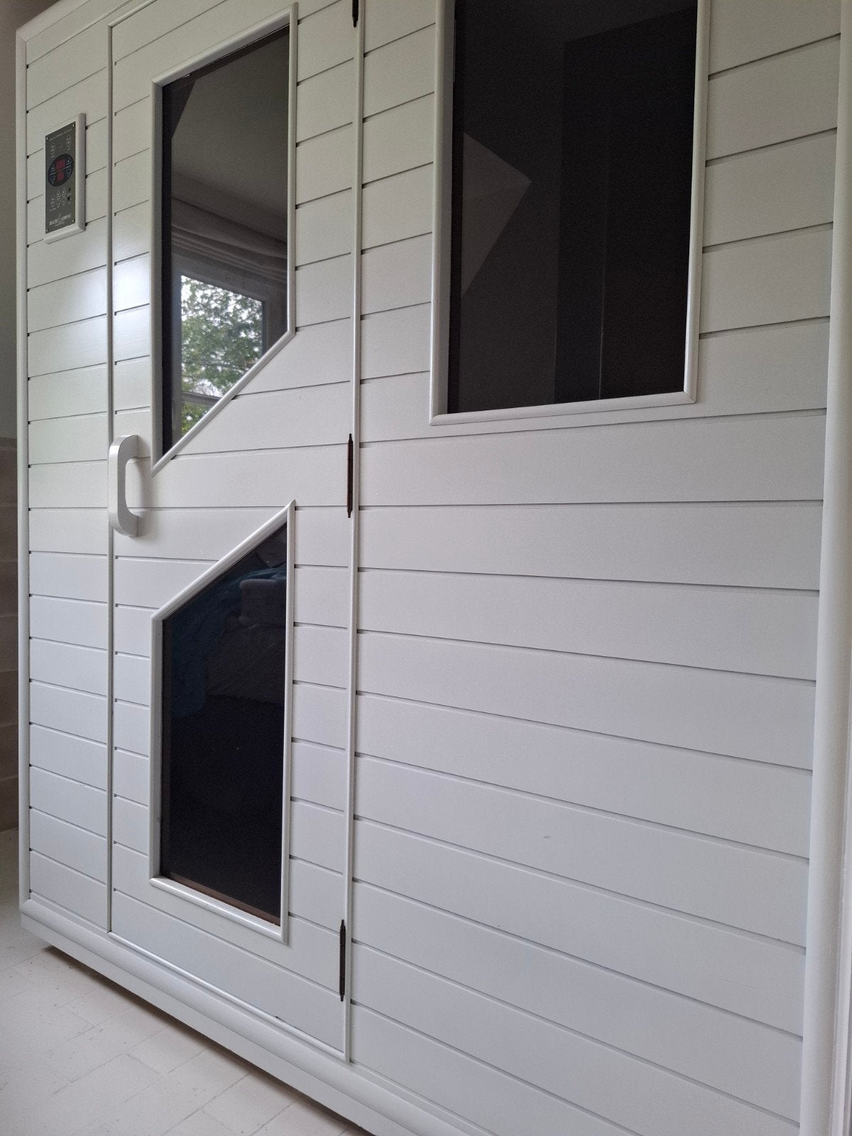 Witte infraroodcabine voor 3 personen, Sports & Fitness, Sauna, Enlèvement