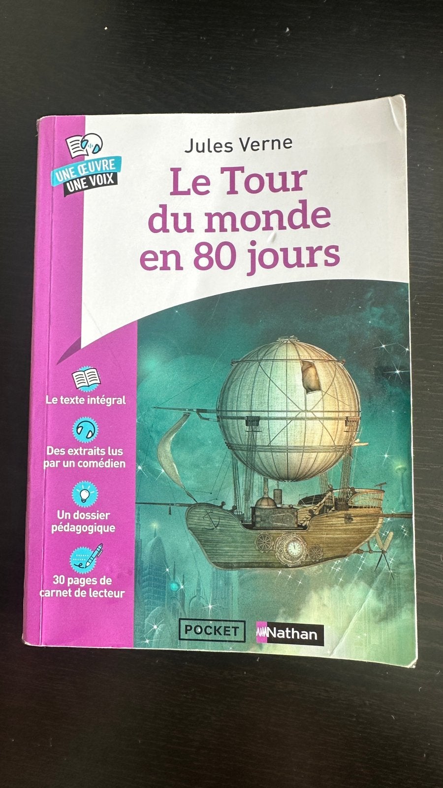 Le tour du monde en 80 jours ( avec dossier ), Enlèvement, Comme neuf, Autres sujets/thèmes