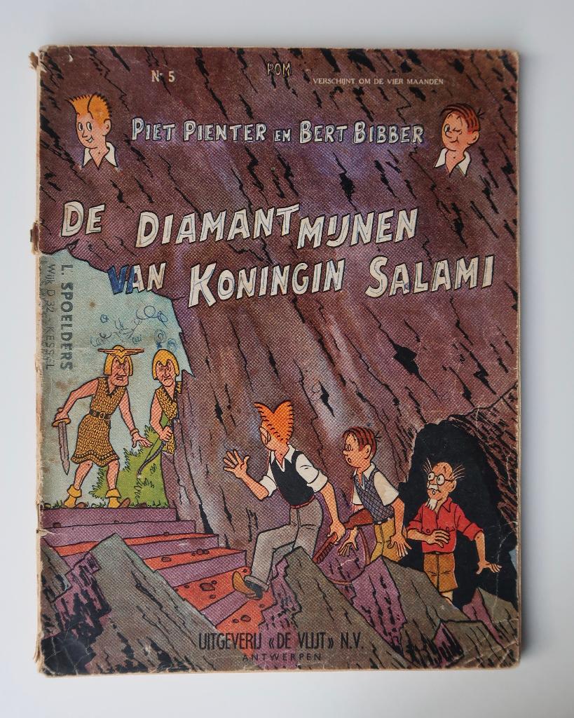 PIET PIENTER EN BERT BIBBER 9x vroege eerste drukken, Meerdere stripboeken, Ophalen, Gelezen, POM