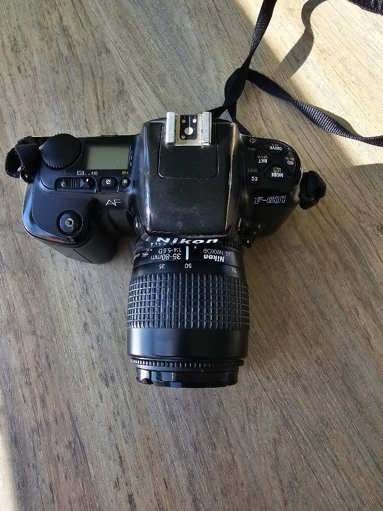 Nikon F601 analoge camera, Audio, Tv en Foto, Fotocamera's Analoog, Ophalen, Gebruikt, Spiegelreflex, Nikon