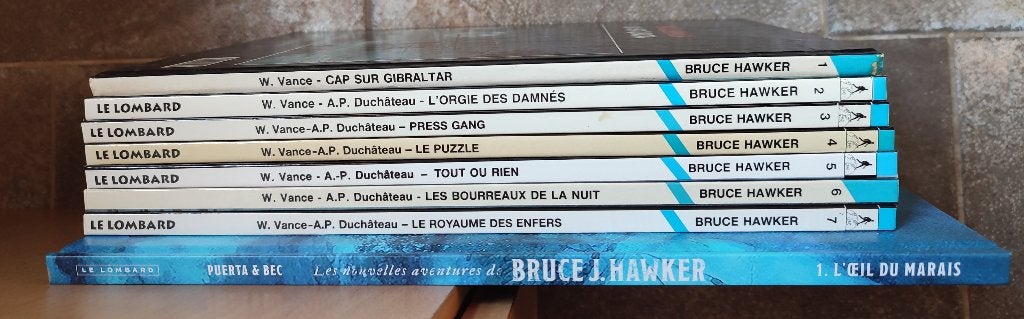 Bruce Hawker   collection complète, Boeken, Complete serie of reeks, Ophalen of Verzenden, Zo goed als nieuw