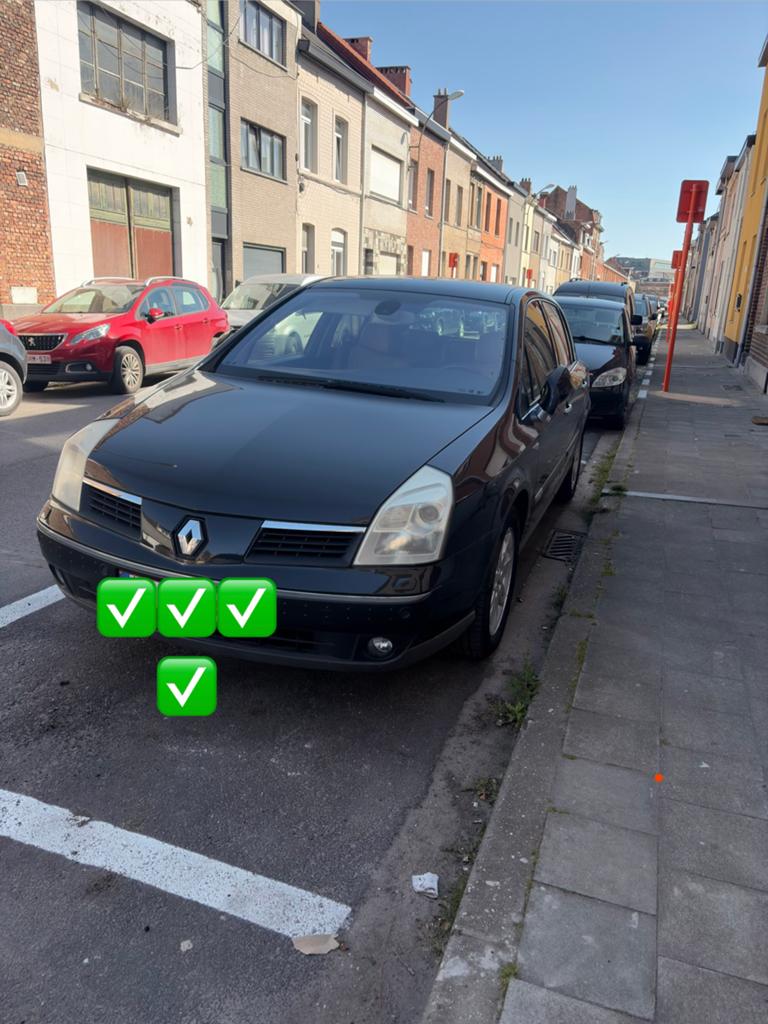 Renault Vel Satis euro 4 benzineautomaat, Auto's, Renault, Sound system, 4 cilinders, Zwart, Leder