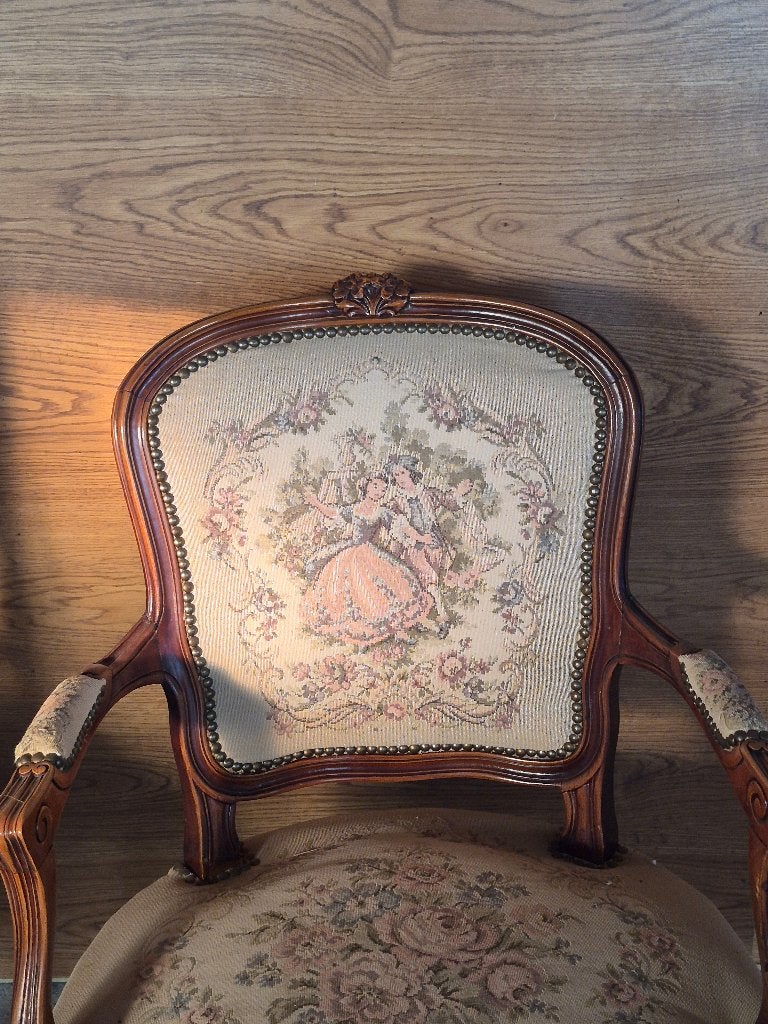 Vintage stoel Louis XIV, Antiek en Kunst, Antiek | Meubels | Stoelen en Sofa's, Ophalen