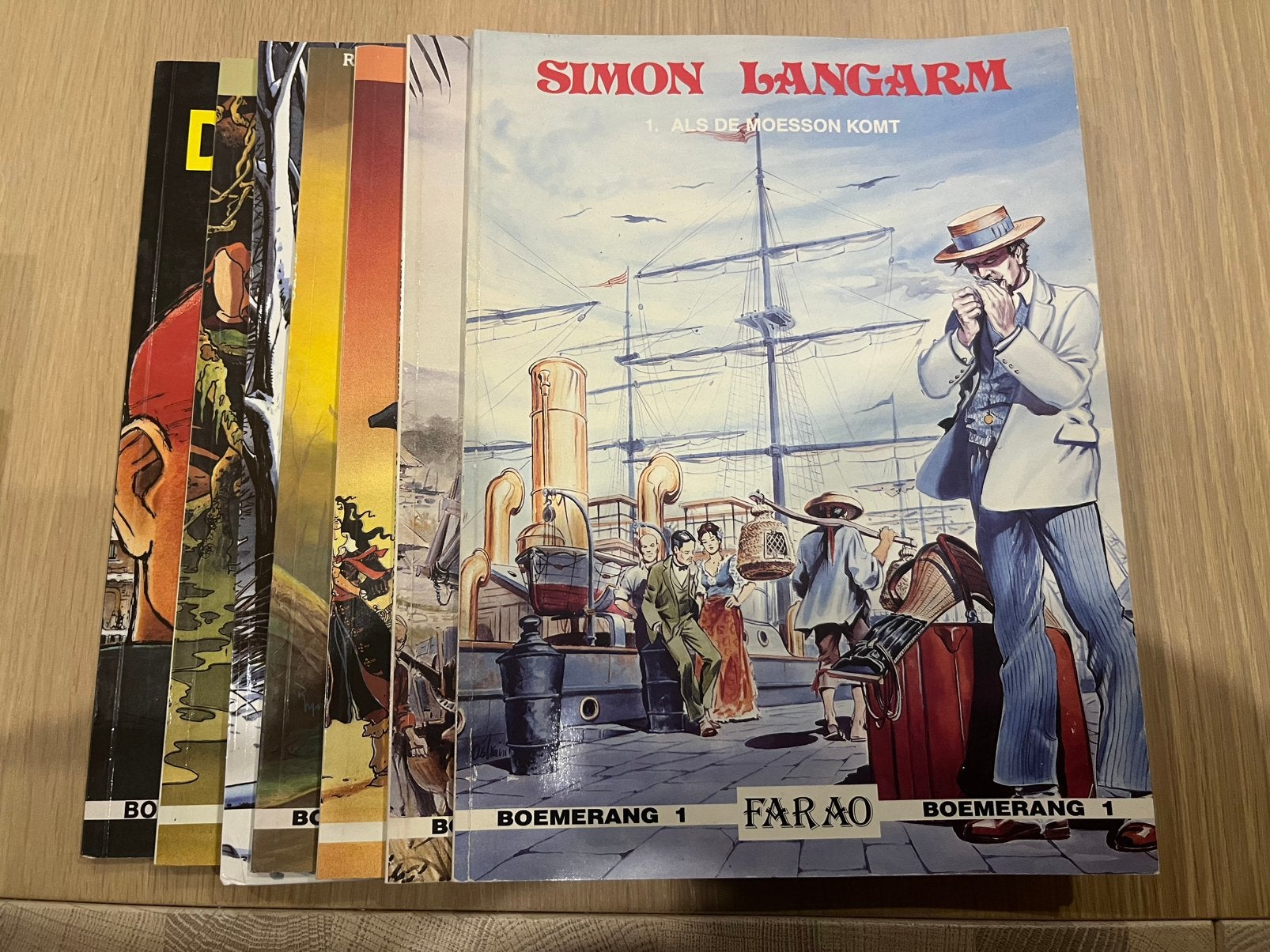 Farao - Boemerang - 1,2,3,5,8,14 en 16, Boeken, Meerdere stripboeken, Ophalen of Verzenden