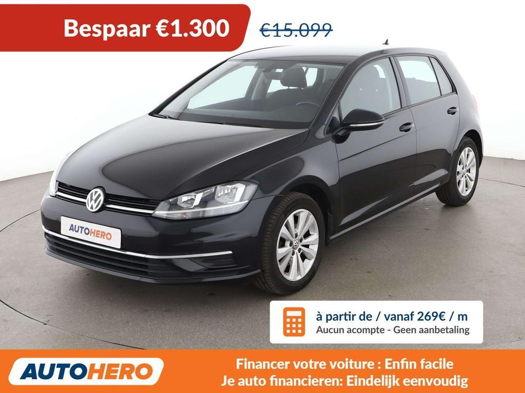 Volkswagen Golf 1.0 TSI Comfortline BlueMotion (bj 2017), Auto's, Stof, Gebruikt, Zwart, 1236 kg
