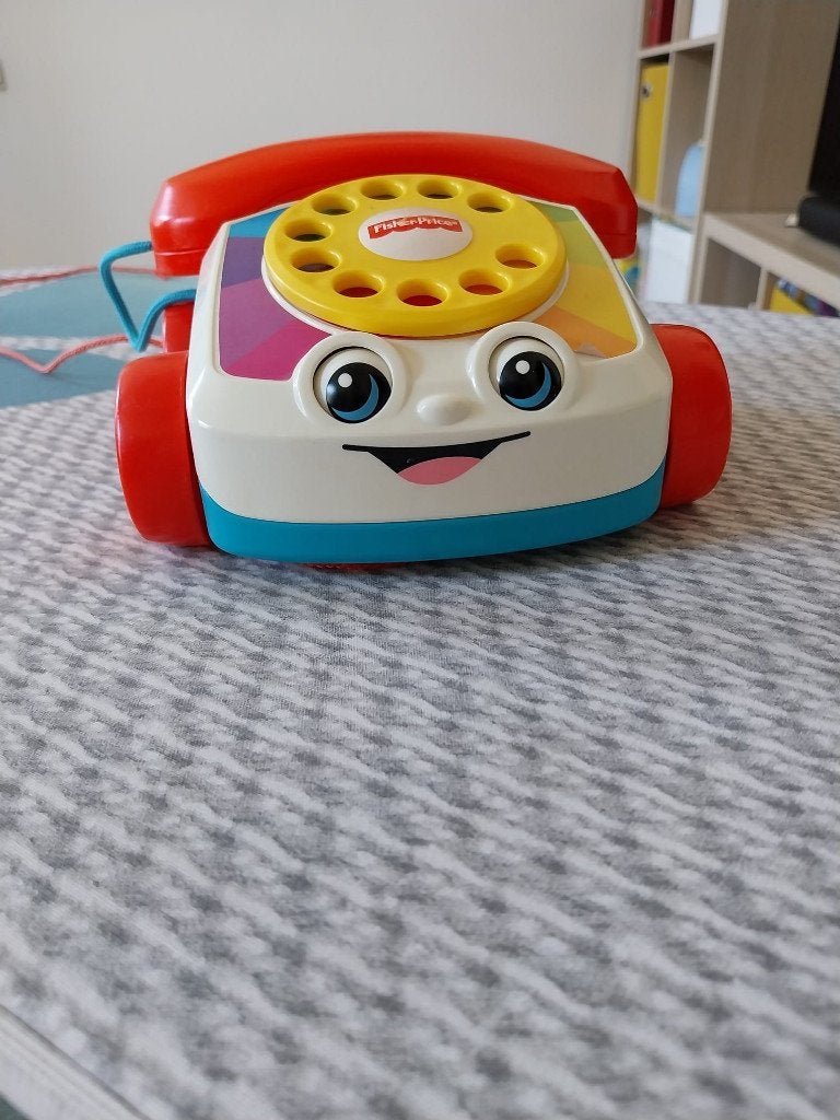Téléphone à tirer Fisher-Price, Enlèvement, Utilisé, Jouet à Pousser ou Tirer