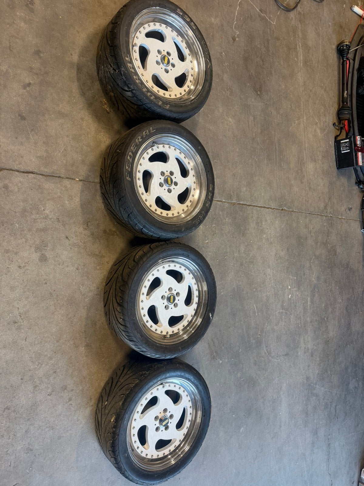 5x100 17inch driedelige wielen. Schmidt / Tracer Tech2, Auto-onderdelen, Banden en Velgen, Ophalen, Band(en)