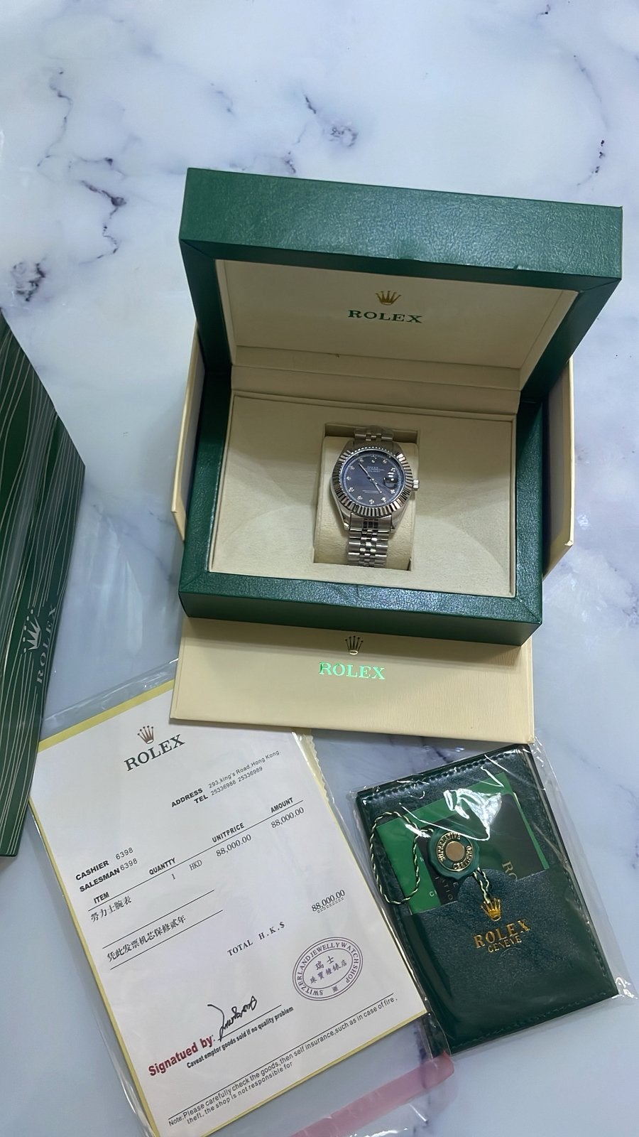 Rolex Datejust automatique noire, Enlèvement ou Envoi, Rolex