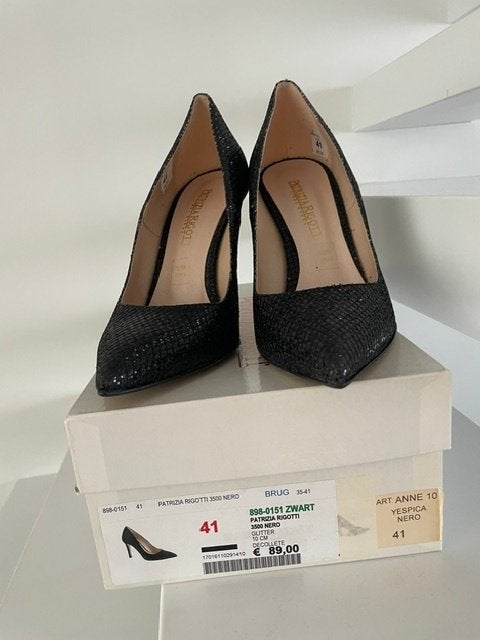 Escarpins Patrizia Rigotti, Enlèvement ou Envoi, Escarpins, Comme neuf, Noir