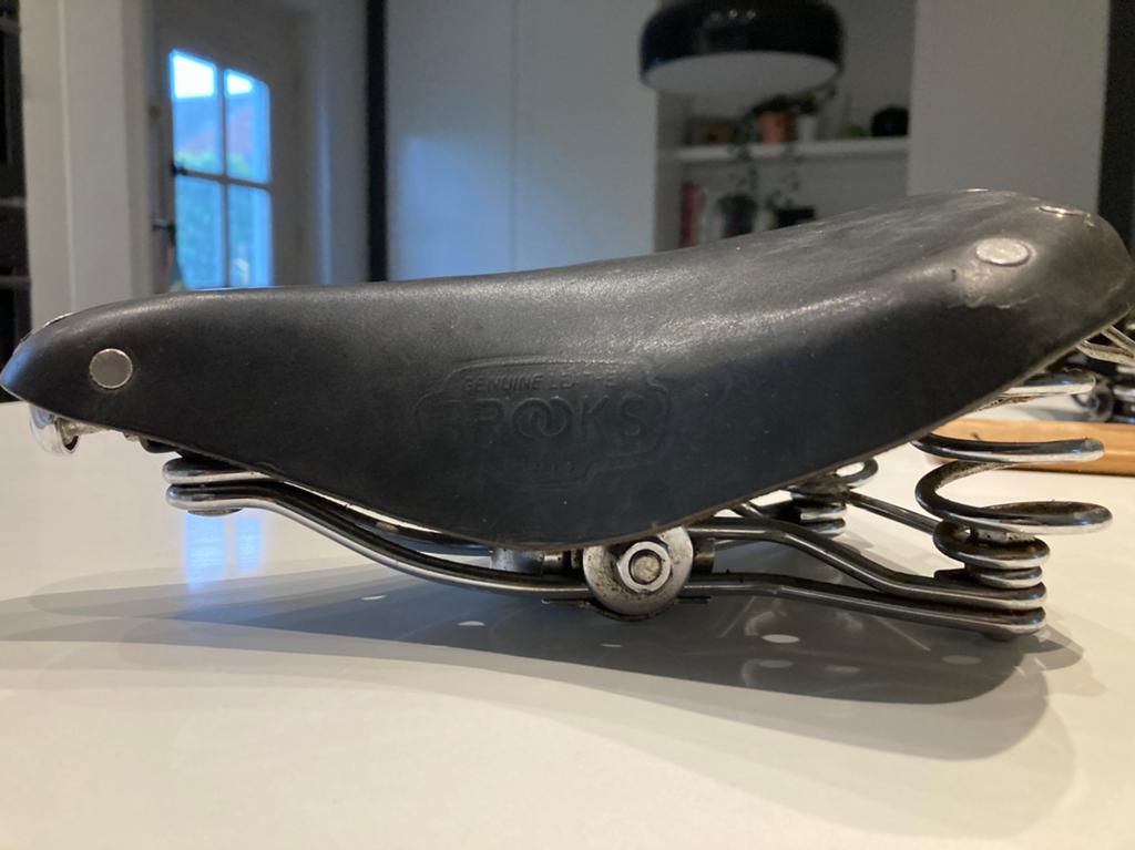 Aithentiek zadel Brooks, Fietsen en Brommers, Ophalen of Verzenden, Zo goed als nieuw, Zadel, Leer