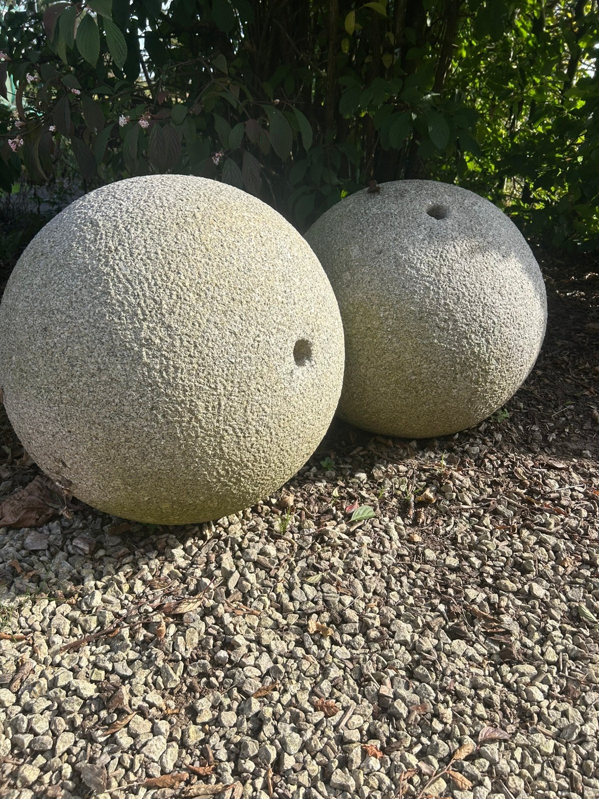 Granieten sierbollen, Ophalen, Zo goed als nieuw