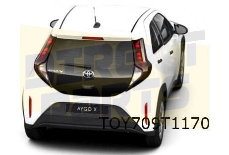 Toyota Aygo X 12/25- (B70) inzet achterbumper (zwart)  Origi, Neuf, Arrière, -, Toyota