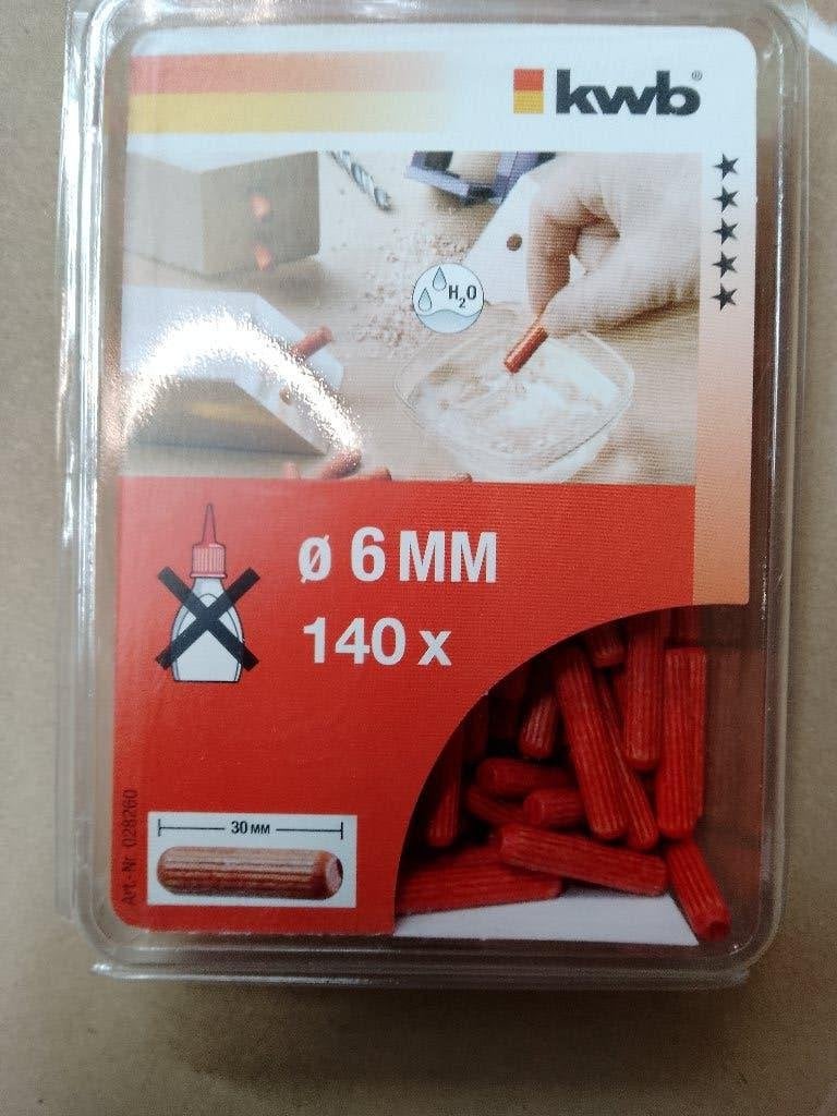 Lot voorgelijmde houtdeuvels (Ø 6 x 30 mm) 50 doosjes, Doe-het-zelf en Bouw, Ophalen of Verzenden, Nieuw