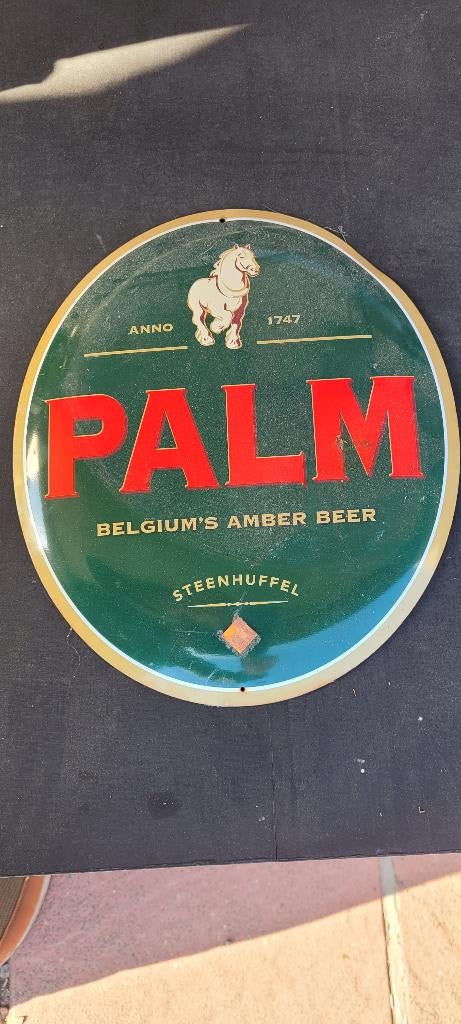 blikken palm reclame paneel (4iv285), Verzamelen, Ophalen of Verzenden, Palm