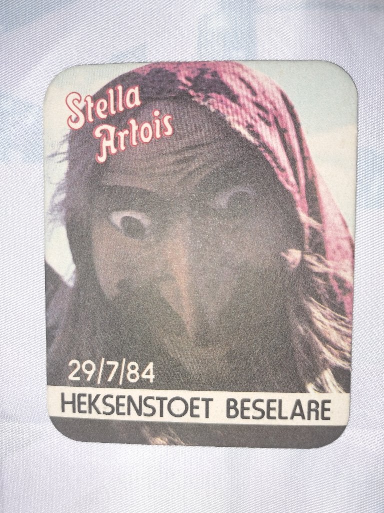 Bierviltje brouwerij Stella Artois - Heksenstoet Beselare, Collections, Enlèvement ou Envoi, Comme neuf, Sous-bock, Stella Artois