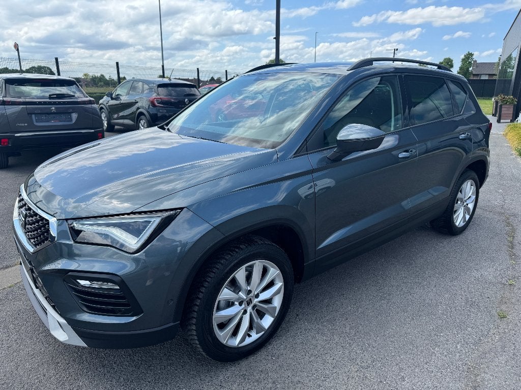 Seat Ateca 1.0 tsi benzine 1st eig ohboek parkeerassistent, Autos, Seat, Argent ou Gris, Achat, Euro 6, Entreprise