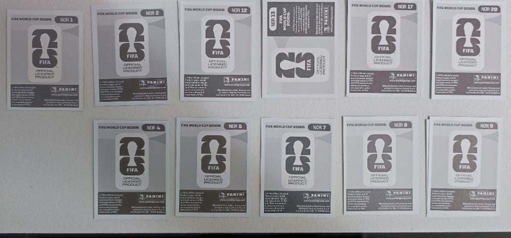 Fifa world cup 2026 panini stickers noorwegen, Verzenden, Nieuw, Meerdere stickers