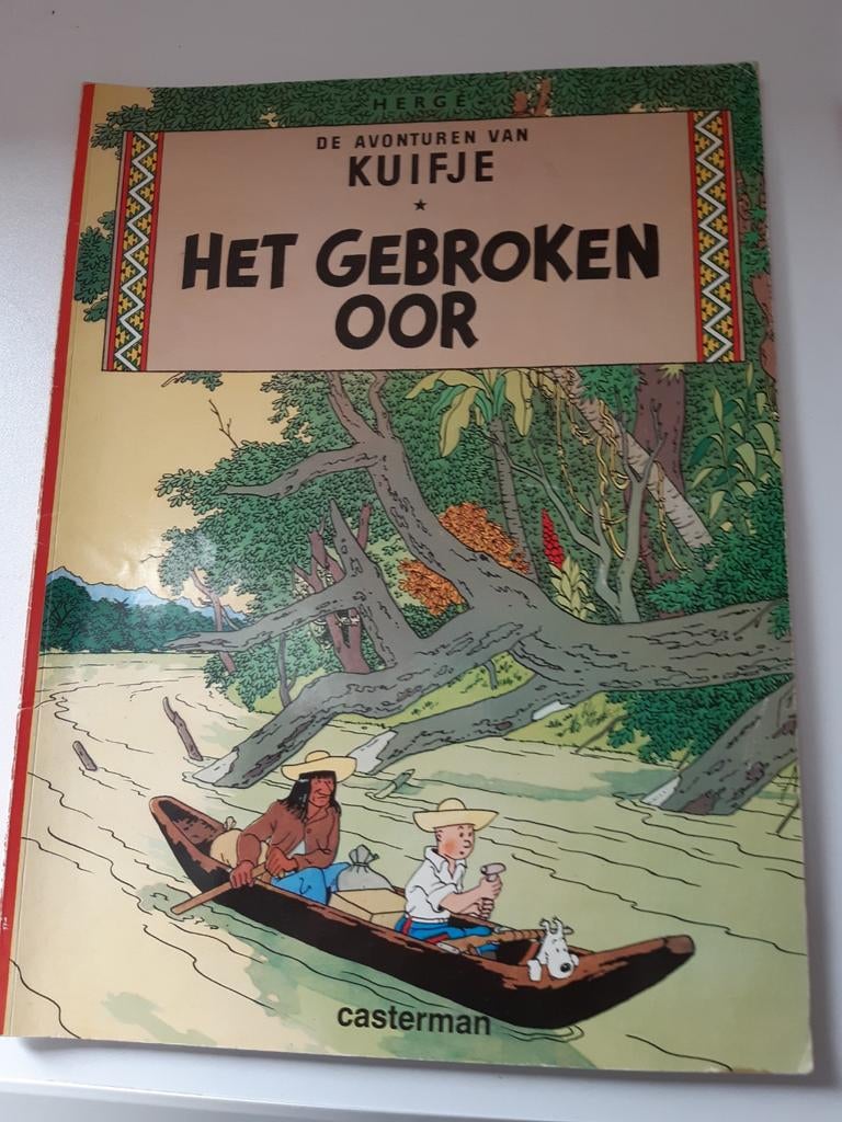 STRIP DE AVONTUREN VAN KUIFJE  HET GEBROKEN OOR, Boeken, Stripverhalen, Eén stripboek, Ophalen of Verzenden, Zo goed als nieuw