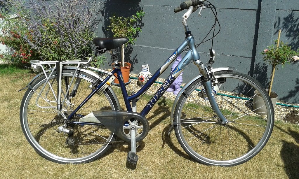 damesfiets   gitane en trek, 50 tot 53 cm, Ophalen, Zo goed als nieuw, Versnellingen