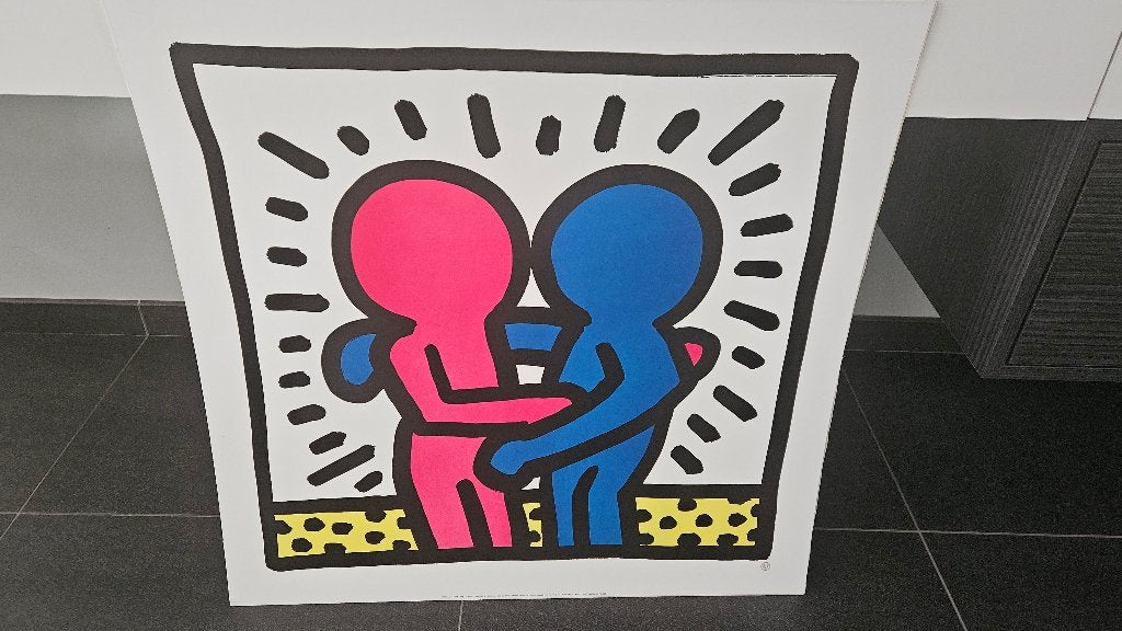 Keith haring print, Figuren, Papier/karton, Print, Ophalen