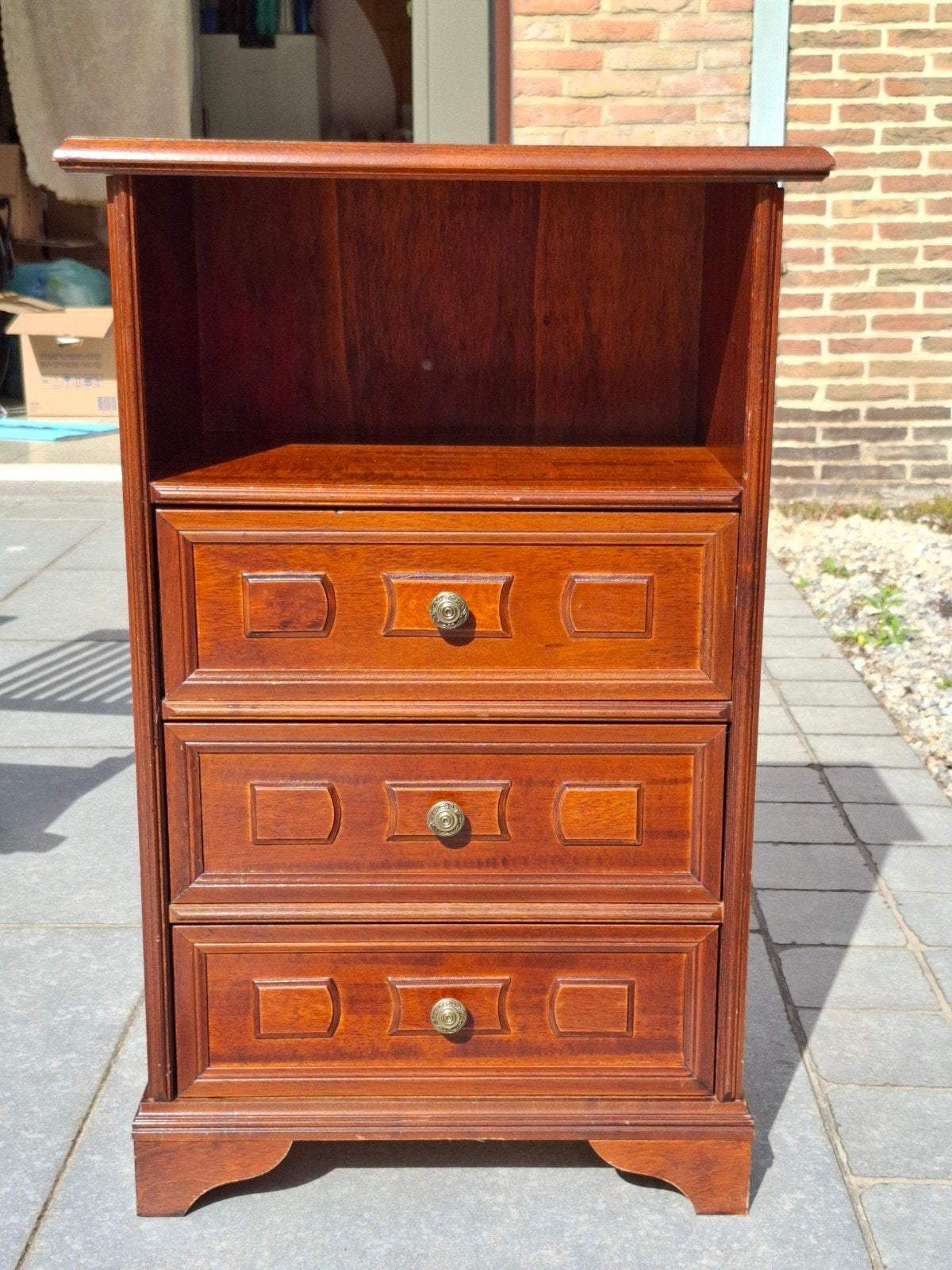 Telefoonkastje met 3 laden, Huis en Inrichting, Ophalen, Minder dan 50 cm, Gebruikt, 3 of 4 laden