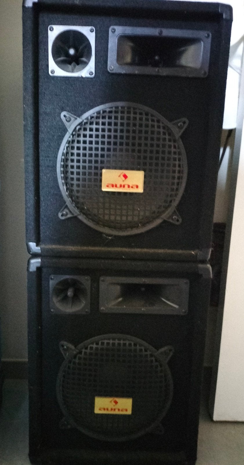 2 muziek boxen merk Auna, Ophalen, Zo goed als nieuw, Speakerset