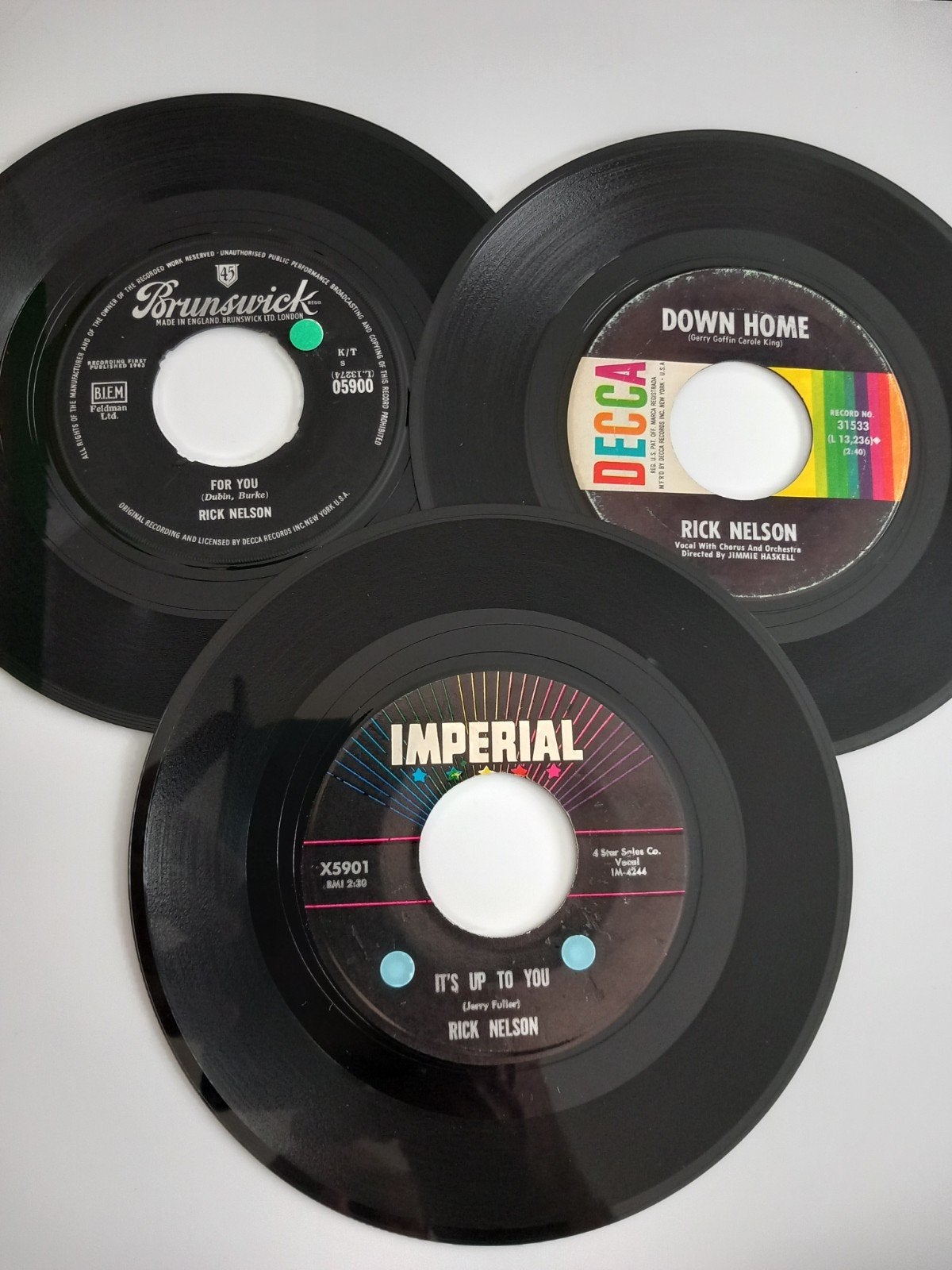 RICK NELSON. 60'S POPCORN OLDIES USA 3 X 45T, Ophalen of Verzenden