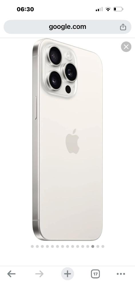 Zo goed als nieuwe iPhone 15 pro Max witte achterkant, Télécoms, Téléphonie mobile | Apple iPhone, 256 GB, 80 %, IPhone 15 Pro Max